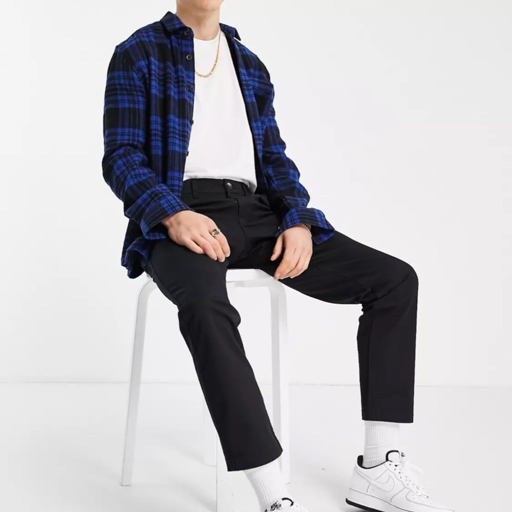 New Look Slim Chino Pants in Black 🆕
